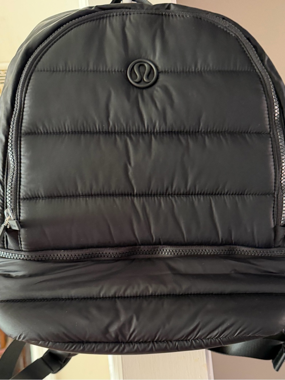 lululemon athletica Black Quilted Backpack NWT